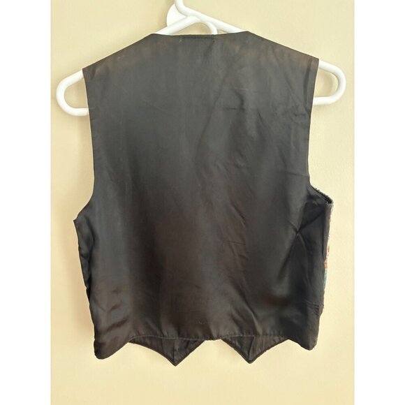 Vintage Clairbots Western Equestrian Tapestry Vest Size Men's Small UNISEX - Picture 7 of 13